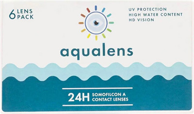 

Aqualens 24 H Monthly Disposable (6 Lens per Box) - (-3.50) Monthly Contact Lens(-3.5, Clear, Pack of 6)