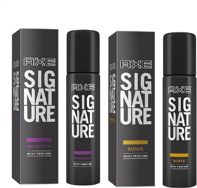 

AXE Signature Suave Perfume Body Spray +Signature Maverick Perfume Body Spray 122ml Deodorant Spray - For Men(244 ml, Pack of 2)