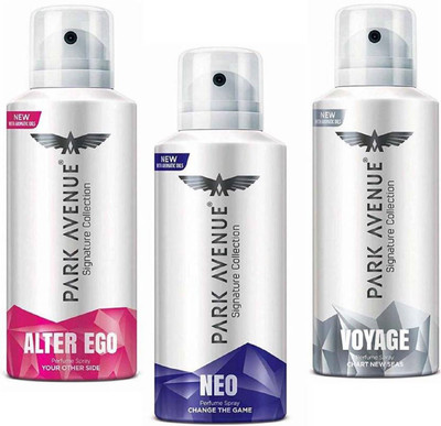 

Park Avenue voygeSignature Body Spray - For Men(690 ml, Pack of 3)