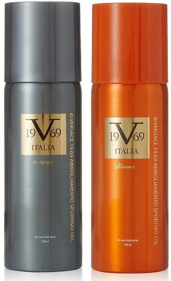 

Italia V 19.69 Playon & Romance Deo Deodorant Spray - For Men & Women(300 ml, Pack of 2)