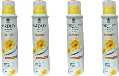 

Yardley London Feather (pack of 4) Body Spray - For Women(150 ml, Pack of 4)