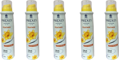 

Yardley London Feather (pack of 5) Body Spray - For Women(150 ml, Pack of 5)