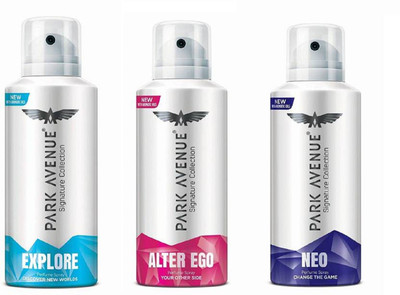

Park Avenue voyge Signature Body Spray - For Men(390 ml, Pack of 3)