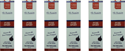 Al Nuaim AL- nuaim pure sport pack of 6 Body Spray - For Men & Women(6 ml)