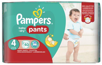 

Pampers baby dry Pants (Size 4) 40pc (8-14kg) - M