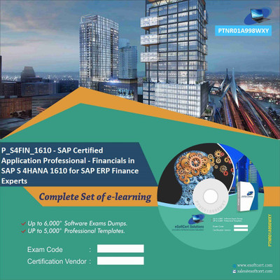 

PTNR01A998WXY P_S4FIN_1610 - SAP Certified Application Professional - Financials in SAP S 4HANA 1610 for SAP ERP Finance Experts Practice Exam E-Book Set(DVD)