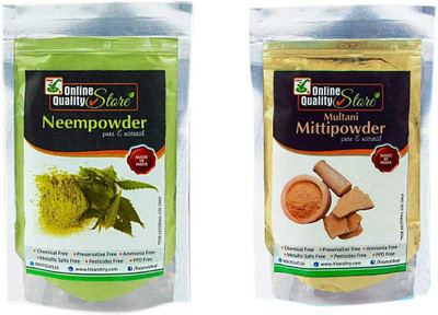 

Online Quality Store Multani Mitti & Neem Powder_400(400 g)