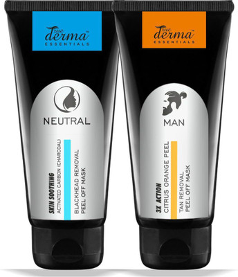 

True Derma Essentials Citrus Orange Peel + Activated Carbon (Charcoal) Peel Off Mask(200 g)
