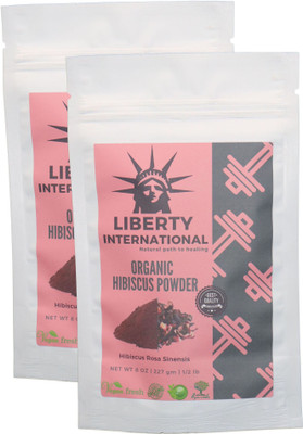 

LIBERTY INTERNATIONAL Organic Herbal Hibiscus Flower Powder For Hair Growth (2 X 227 Gm) C5(454 g)