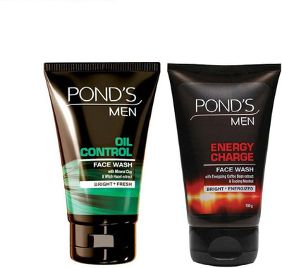 

Ponds Oil Control Face Wash+Energy Charge Face Wash 50g +50g Face Wash(100 g)
