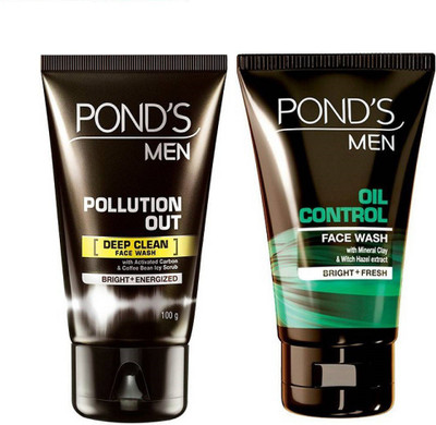 

Ponds Pollution Out Face Wash +Oil Control Face Wash 50g+50g Face Wash(100 g)