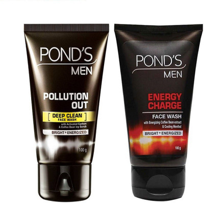 Ponds Pollution Out Face Wash+Energy Charge Face Wash 50g+50g Face Wash(100 g)