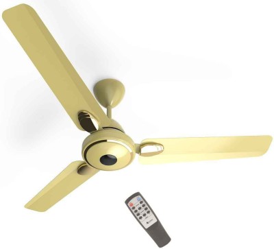 

Gorilla Efficio + Energy Saving 5 Star Rated with Remote Control and BLDC Motor 3 Blade Ceiling Fan(Metallic Gold, Pack of 1)