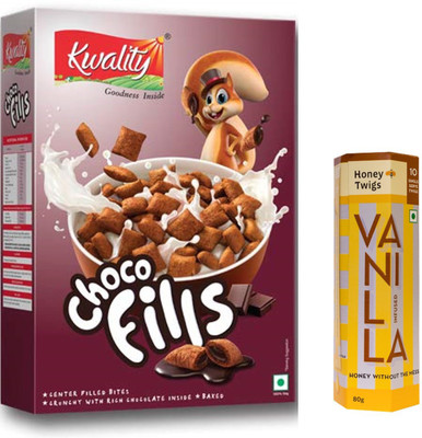 Kwality Choco Fills 250 gm and Honey Twigs Vanilla Infused Honey 80 gm Combo(330)