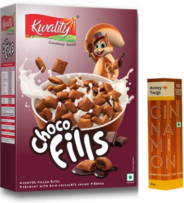 

Kwality Choco Fills 250 gm and Honey Twigs Cinnamon Infused Honey 80 gm Combo(330)