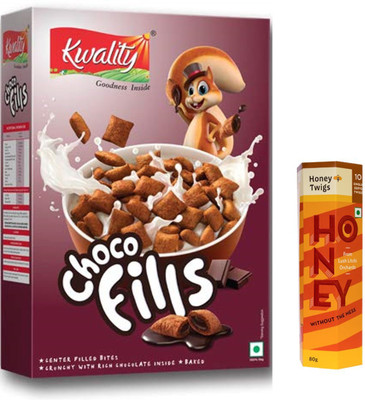 Kwality Choco Fills 250 gm and Honey Twigs Natural Litchi Honey 80 gm Combo(330)