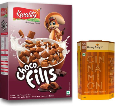

Kwality Choco Fills 250 gm and Honey Twigs Cinnamon Infused Honey 240 gm Combo(490)