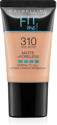 

Maybelline New York Fit Me Matte+Poreless Liquid Foundation Tube Foundation(310 Sun Beige)