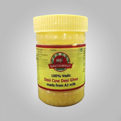 

Gavyamrut A-2 Vedic Cow ghee 200 ml pack of 2 200 ml Plastic Bottle(Pack of 2)
