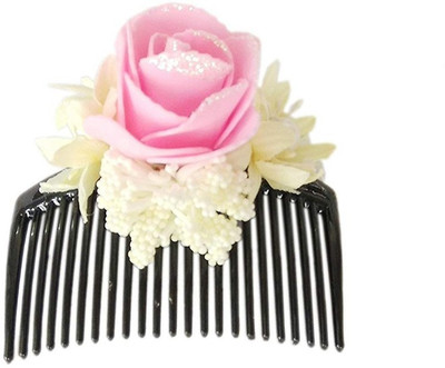 

Unique Indian Crafts Party Handmade Flower Comb Clip Hair Pin(Multicolor)