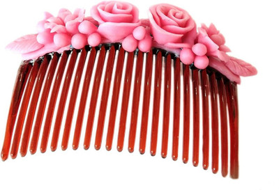 

Unique Indian Crafts Party Handmade Flower Comb Clip Hair Pin(Multicolor)