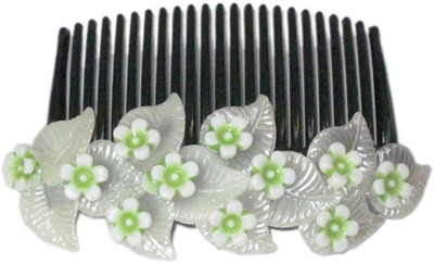 

Unique Indian Crafts Party Handmade Flower Comb Clip Hair Pin(Multicolor)
