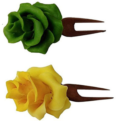 

Unique Indian Crafts Juda Pin Hair Pin(Multicolor)