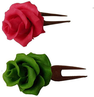 

Unique Indian Crafts Juda Pin Hair Pin(Multicolor)