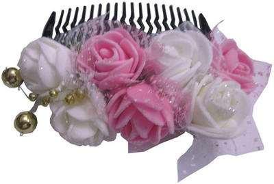 

Unique Indian Crafts Party Handmade Flower Comb Clip Hair Pin(Multicolor)