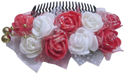 

Unique Indian Crafts Party Handmade Flower Comb Clip Hair Pin(Multicolor)