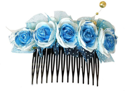 

Unique Indian Crafts Party Handmade Flower Comb Clip Hair Pin(Multicolor)