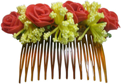 

Unique Indian Crafts Party Handmade Flower Comb Clip Hair Pin(Multicolor)