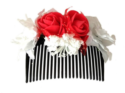 

Unique Indian Crafts Party Handmade Flower Comb Clip Hair Pin(Multicolor)