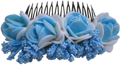 

Unique Indian Crafts Party Handmade Flower Comb Clip Hair Pin(Multicolor)