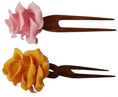 

Unique Indian Crafts Juda Pin Hair Pin(Multicolor)