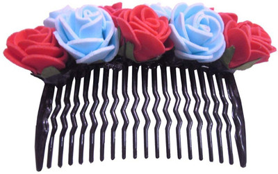 

Unique Indian Crafts Party Handmade Flower Comb Clip Hair Pin(Multicolor)