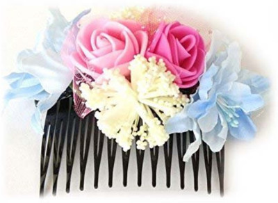 

Unique Indian Crafts Party Handmade Flower Comb Clip Hair Pin(Multicolor)