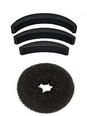 

Shining Angel Butefull Bun Maker for Girl/Women Set Of 4 Pices Hair Accessory Set(Black)
