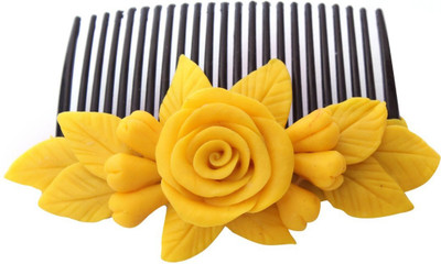 

Unique Indian Crafts Party Handmade Flower Comb Clip Hair Pin(Multicolor)
