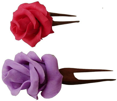 

Unique Indian Crafts Juda Pin Hair Pin(Multicolor)