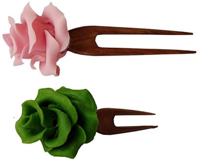 

Unique Indian Crafts Juda Pin Hair Pin(Multicolor)