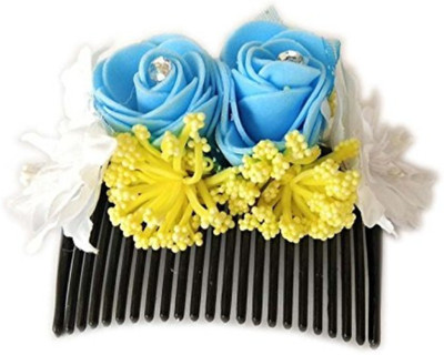 

Unique Indian Crafts Party Handmade Flower Comb Clip Hair Pin(Multicolor)