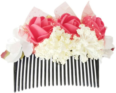 

Unique Indian Crafts Party Handmade Flower Comb Clip Hair Pin(Multicolor)