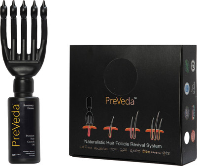

PreVeda for fast hair growth strengthening of roots with pure,herbal,natural&premium ayurvedic oil that controls hair loss with best organic oil for hair fall|Khadi product Hair Oil(100 ml)