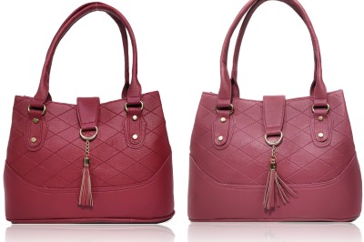 AZED Collections Women Purple, Maroon Shoulder Bag(Pack of: 2)