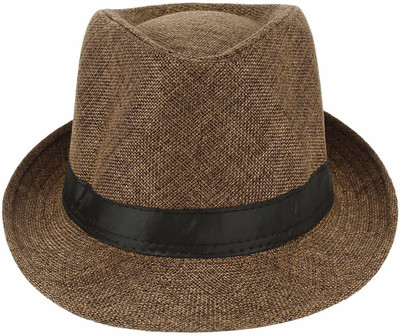 ZACHARIAS Fedora Hat(Brown, Pack of 1)