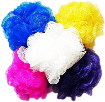 

Labhanshcreation Loofah(Pack of 5), Blue;pink;white;yellow