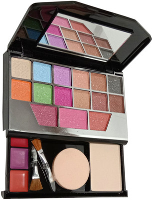 

Fashion Avenue Makeup Kit With 12 Eyeshadow 1 Compact 3 blush 3 LIPISTICK With Brushes