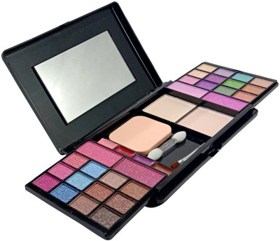 

Fashion Avenue Makeup Kit With 24 Eyeshadow 2 Compact {1 Matt} {1 Shimmer} 4 blush 4 LIPISTICK With Brushes