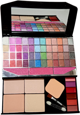 

Fashion Avenue Makeup Kit With 48 Eyeshadow 4 Compact {2 Matt} {2 Shimmer} 3 blush 6 LIPISTICK With Brushes